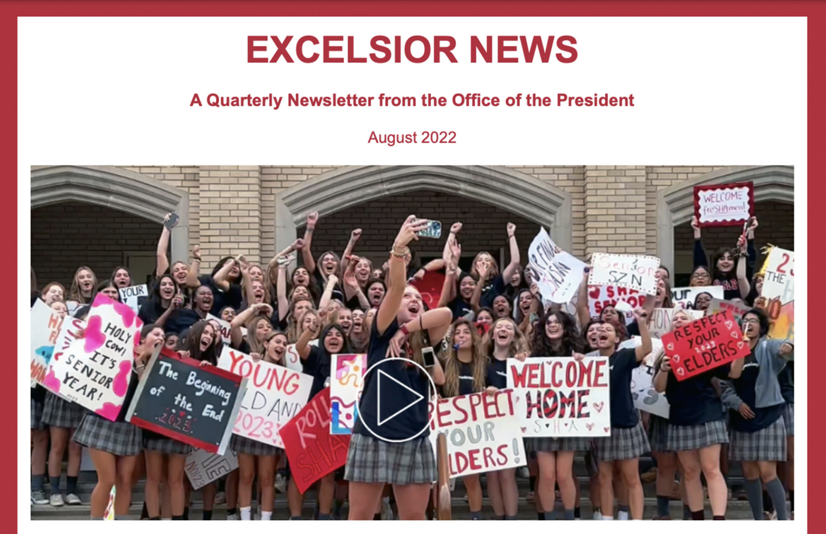 Excelsior Newsletter