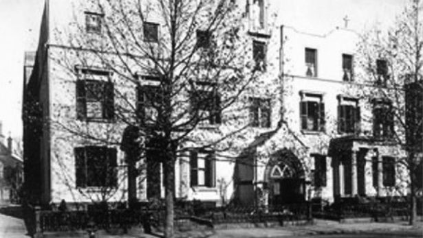 historical picture of SHA academic building