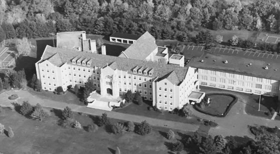 historic photo of Sacred Heart Academy campus